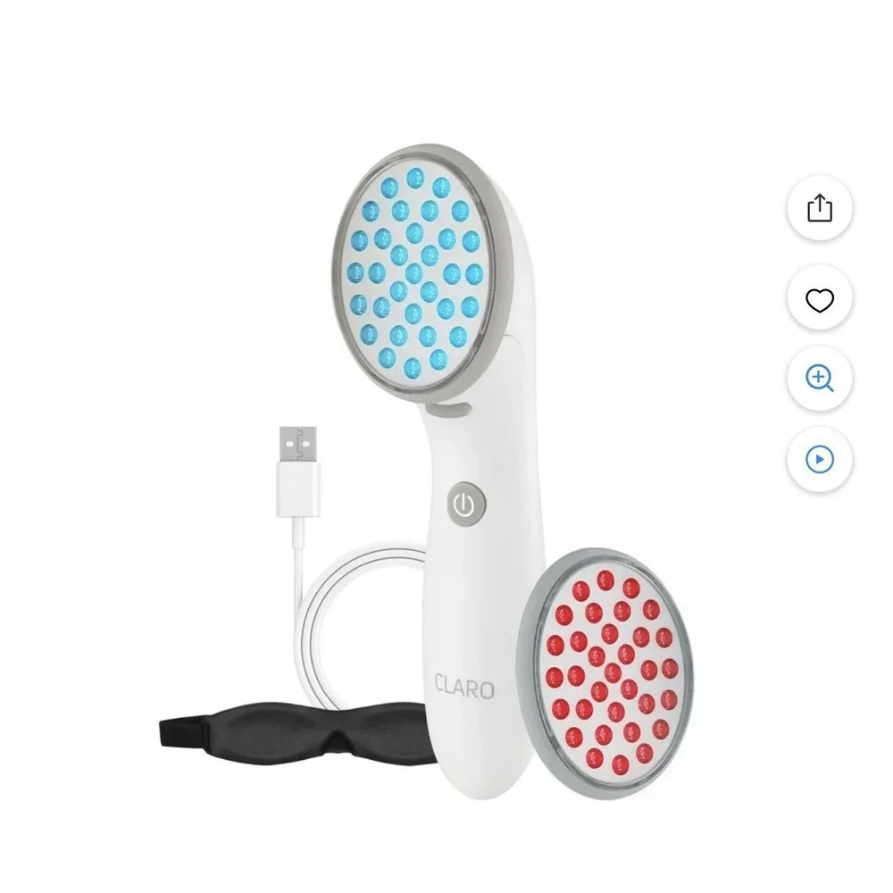 CLARO Acne Treatment Light Therapy‎ System by SPA Sciences, Blue & Red LED